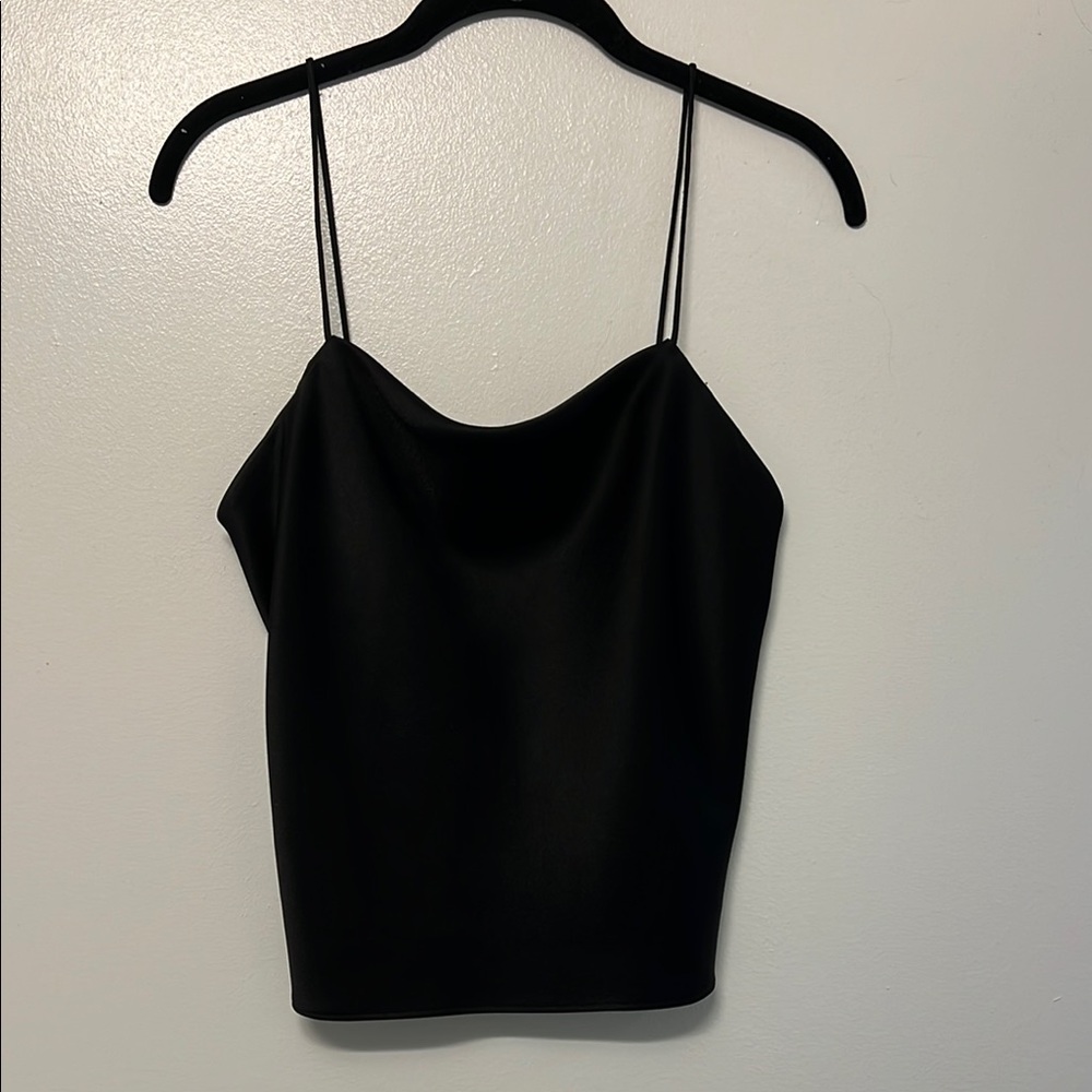 Alice + Olivia Black Cowl Neck Camisole – Size XS